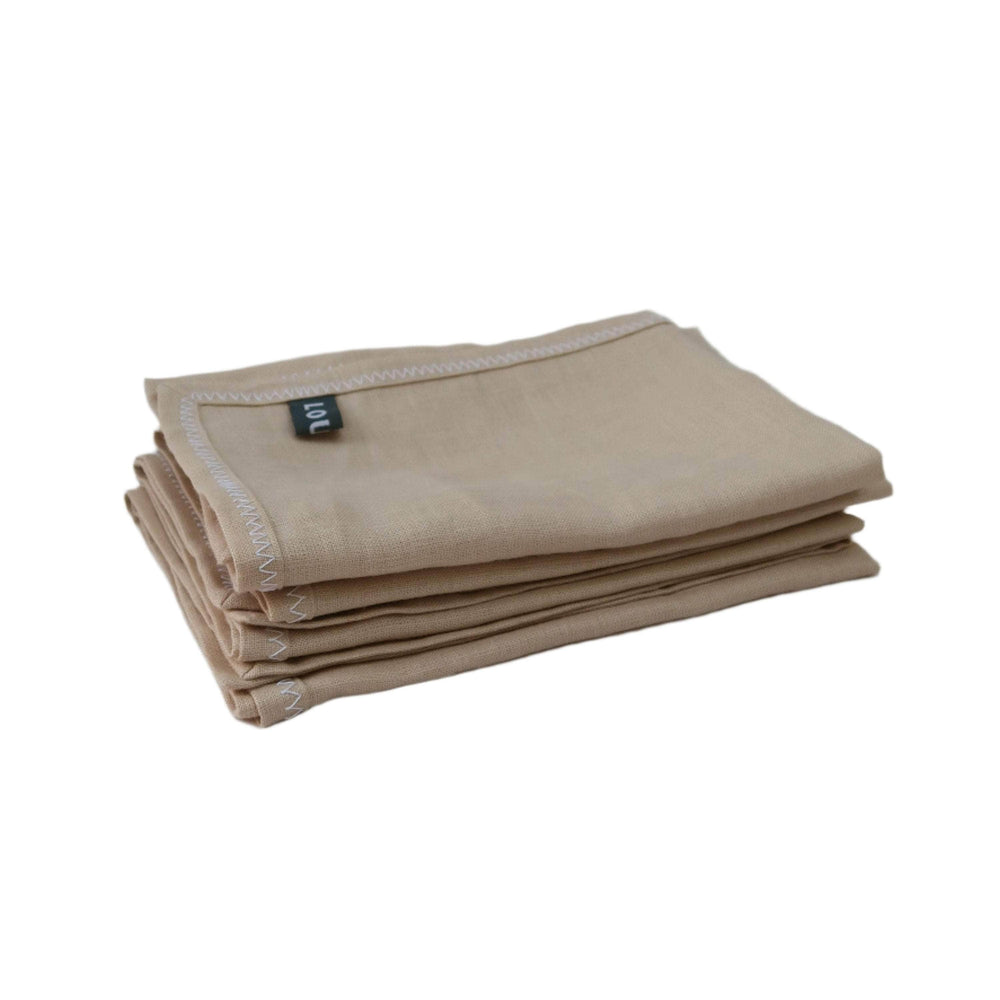 Irish Linen Napkin Set of 4 - Sand