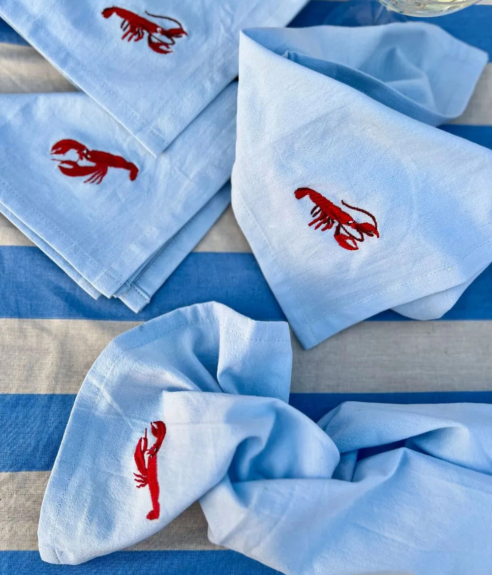 Napkin 4 pcs Crayfish