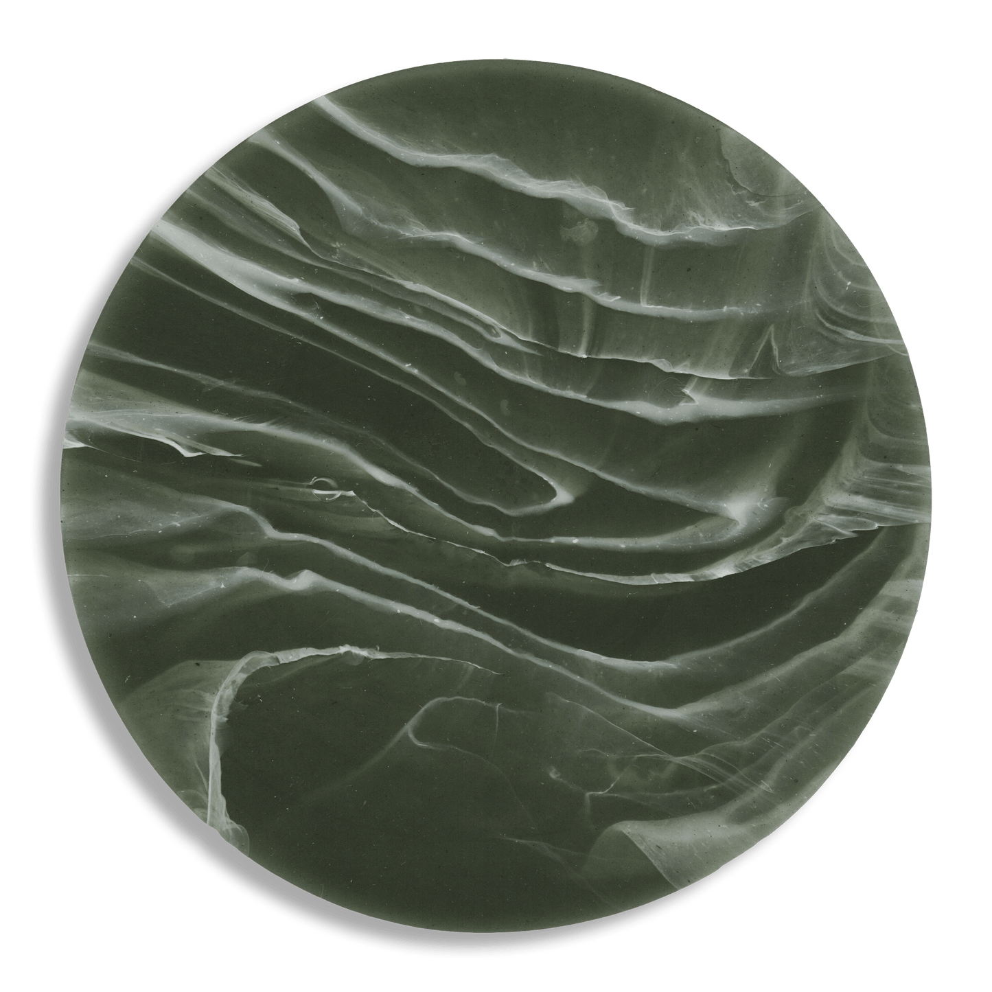 Recycled Plastic Set of 4 Gift-Boxed Coasters Ripple Evergreen