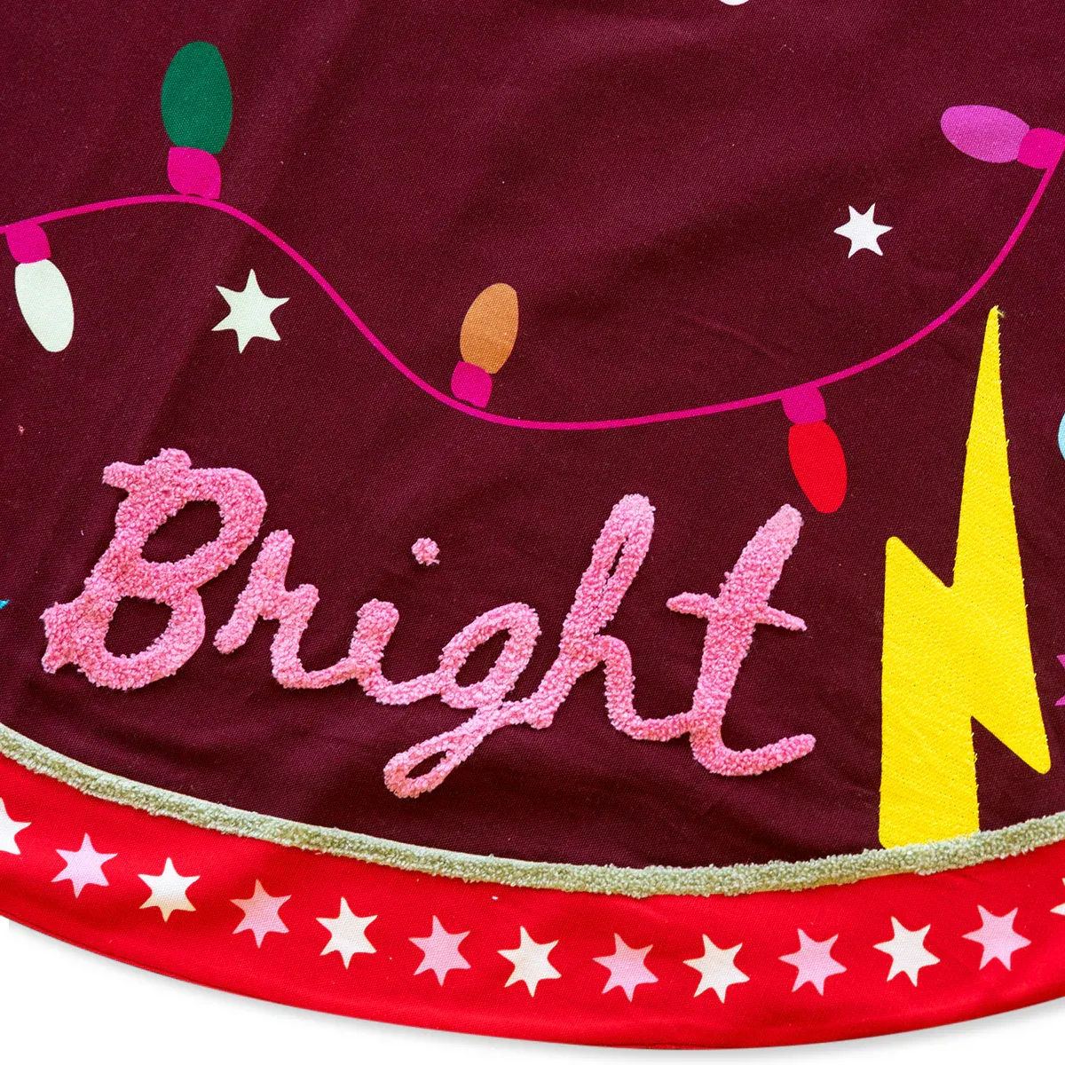 All Is Bright Embroidered Tree Skirt