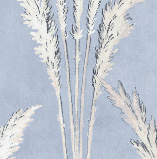 Pampas - In Powder Blue - Wallpaper