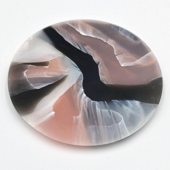 Recycled Plastic Coaster Tortoiseshell Rose Quartz