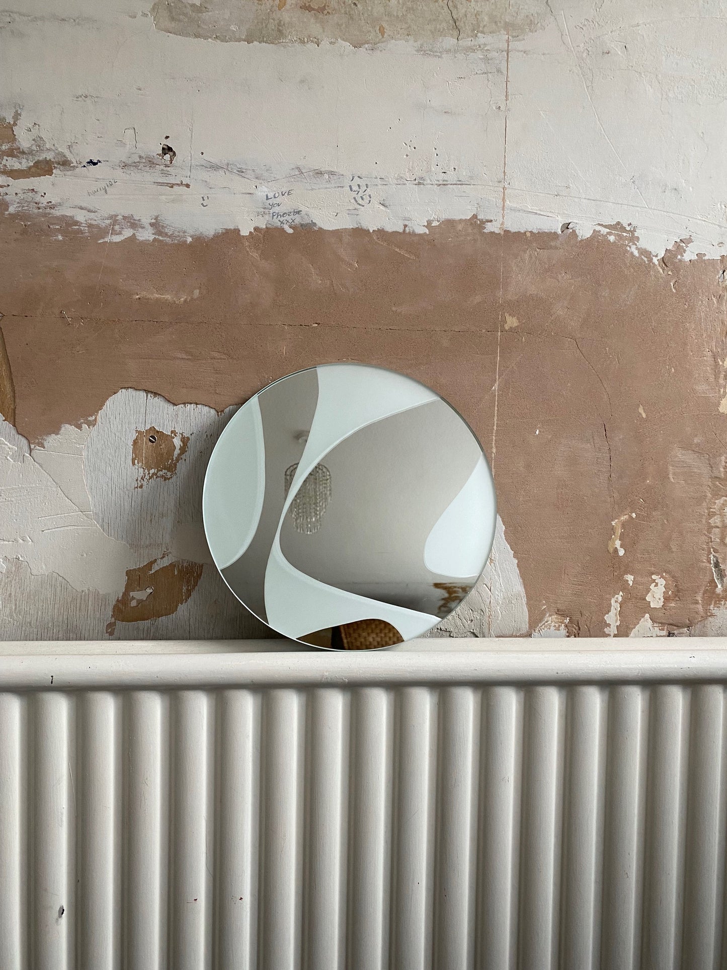 'Curves' Frosted Mirror