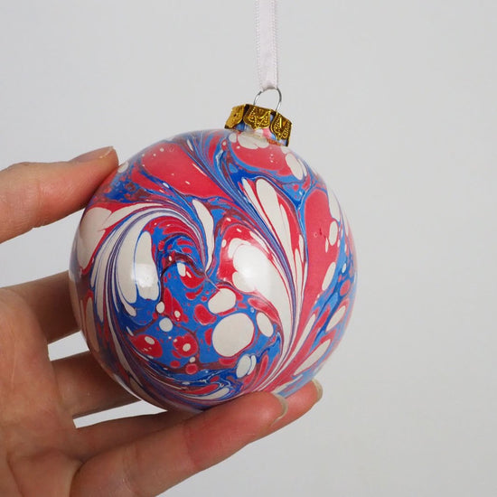 Large Jack Marbled Bauble