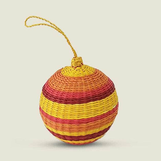 Palmito Woven Baubles (Set of 4)