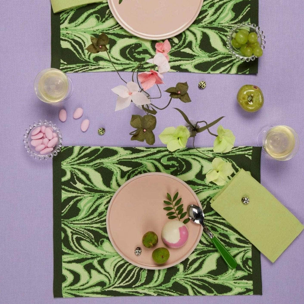 Swirl Placemat - Kiwi