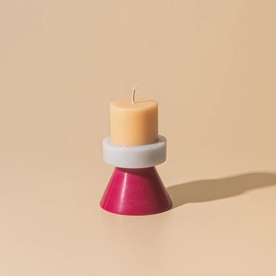 Stack Candle Mini - Peach / Lilac / Ruby