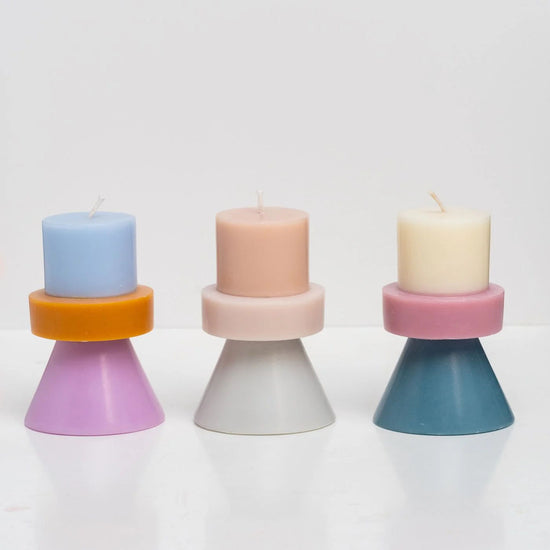 Stack Candle Mini - Ecru / Eggnog / Cloud