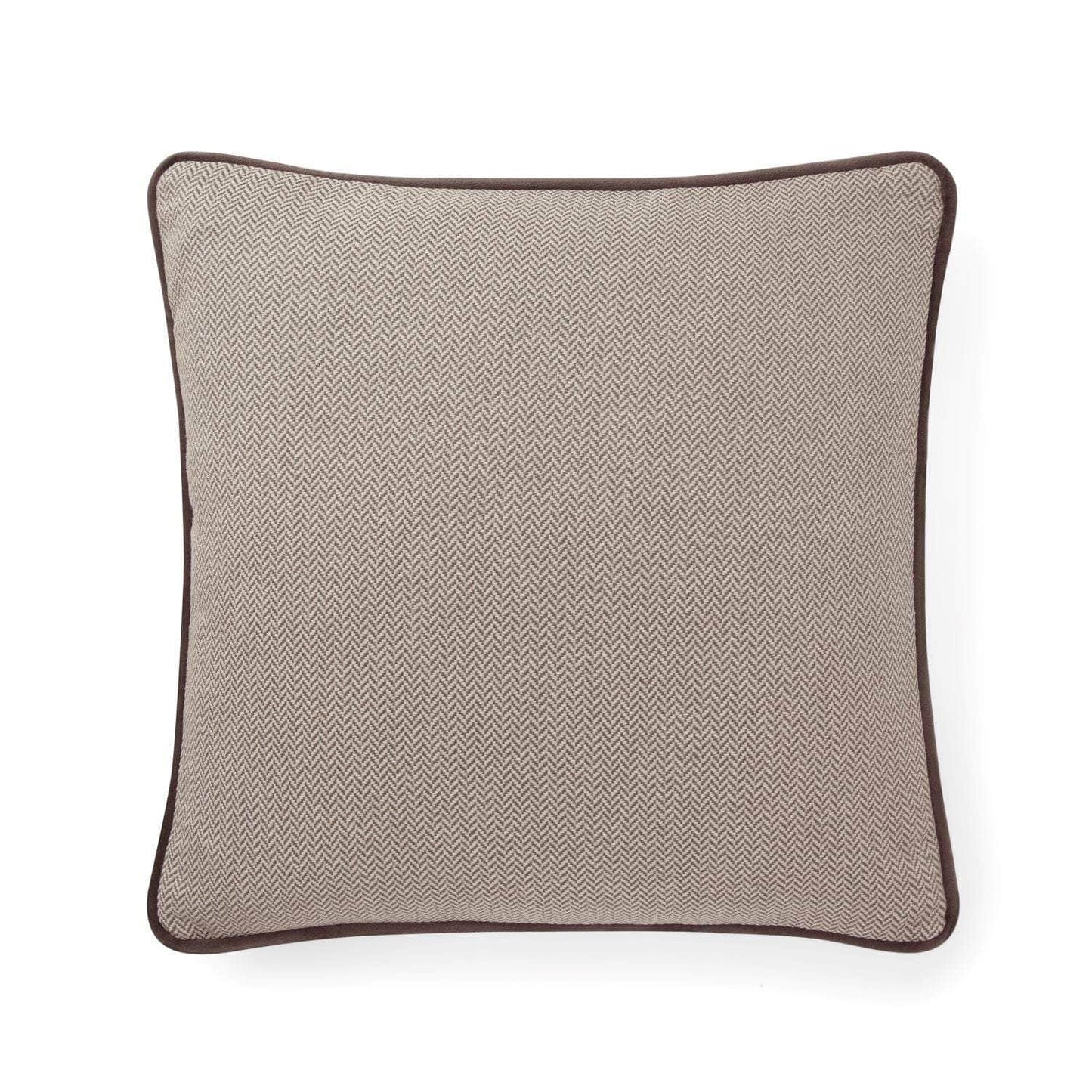 Pillow Cover - The Herringbone Minimalist Pillow Cover - Light Beige & Toffee Mix