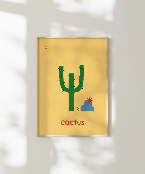 C for Cactus Print