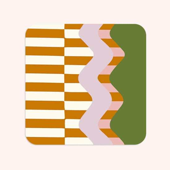 Wiggle and Stripe Coasters (Set of 6)