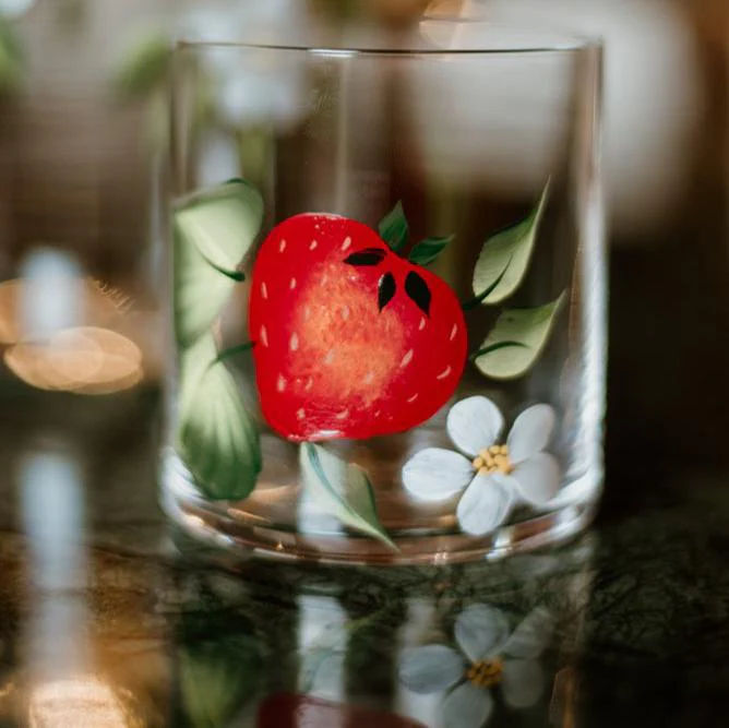 Strawberry Crystal Tumbler