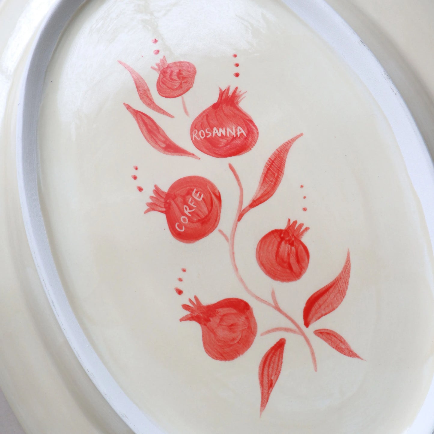 Pomegranate Platter - Red