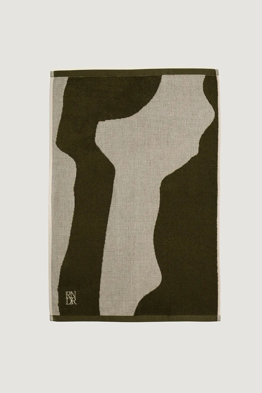 Cotton Arc Tea Towel  - Olive