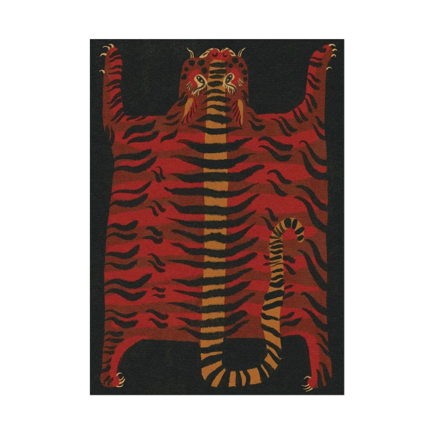 Tabby Booth Fine Art Print • Tiger Rug