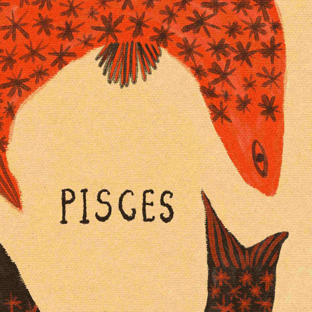 Tabby Booth • Pisces Zodiac Print