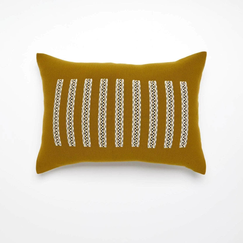 Embossed Cords - Jacquard Cushion Cover - Moss