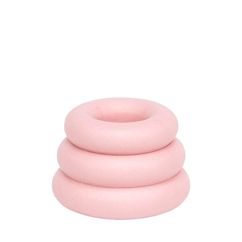 Baby Pink Triple O Candleholder