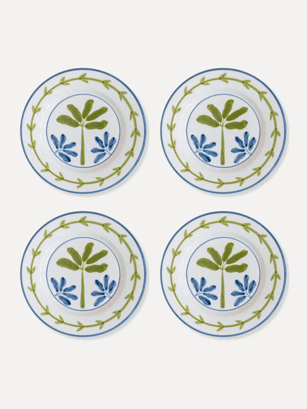 Bananeira Hand-Painted Ceramic Dessert Plate