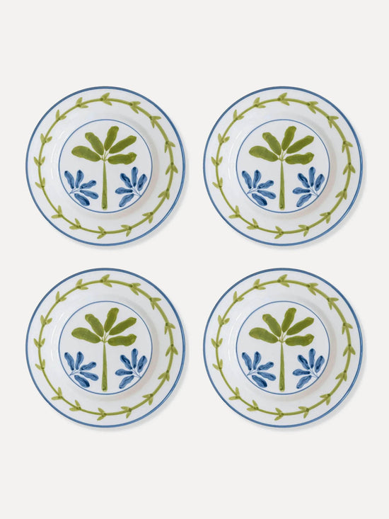 Bananeira Hand-Painted Ceramic Dessert Plate