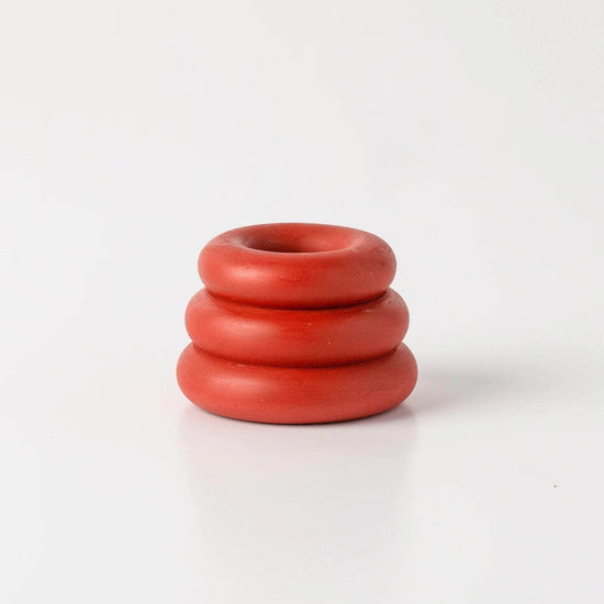 Red Triple O Candleholder