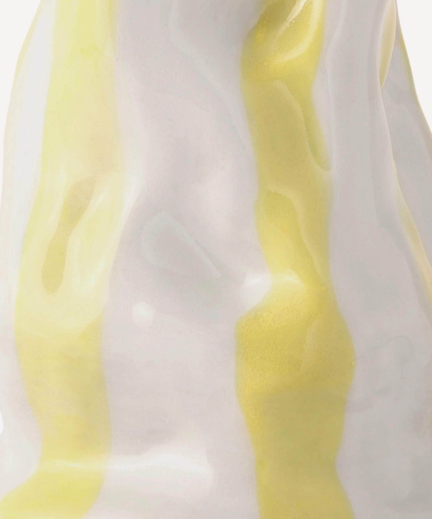 Light Yellow Candy Stripe Vase