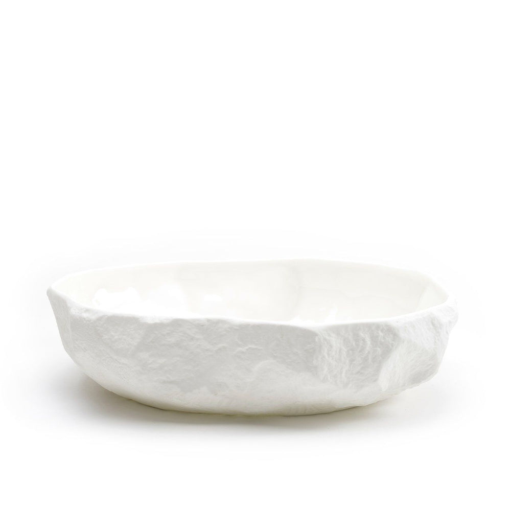 Crockery White with Max Lamb - Large Flat Bowl