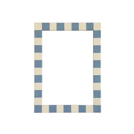 Picture Frame, Baby Blue Skinny Stripes Picture Frame