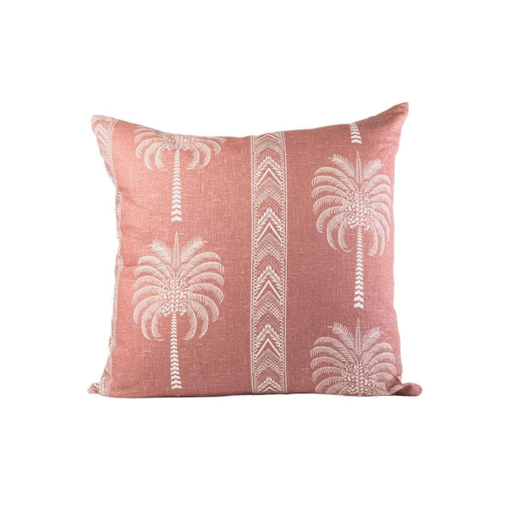 Palma Slubbed Cotton Scatter Cushion in Raspberry