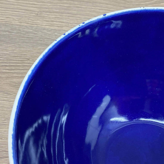 Ceramic Fruit Bowl Royal Blue