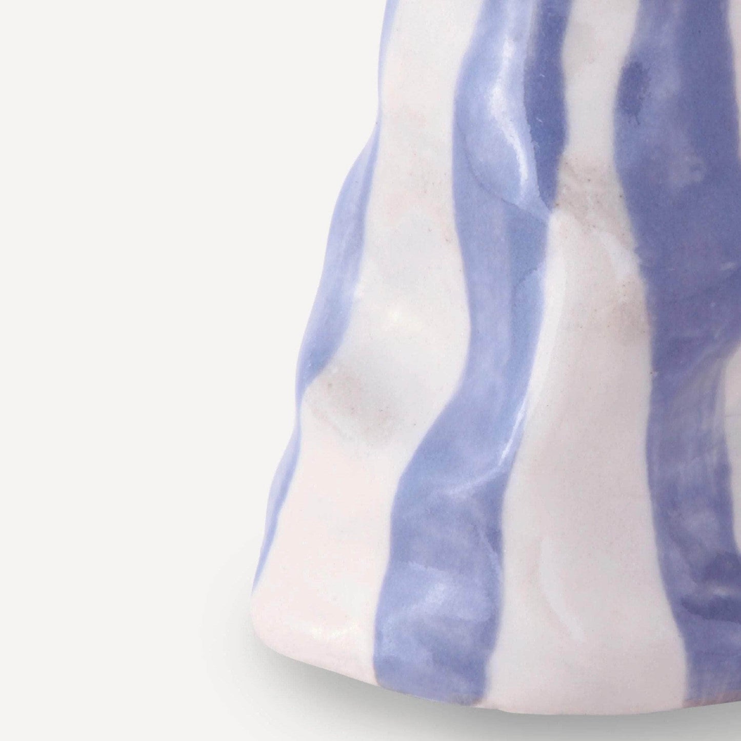 Dark Lavender Candy Stripe Candle Holder