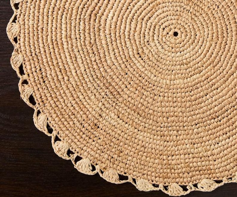 Handmade Raffia Woven Placemat