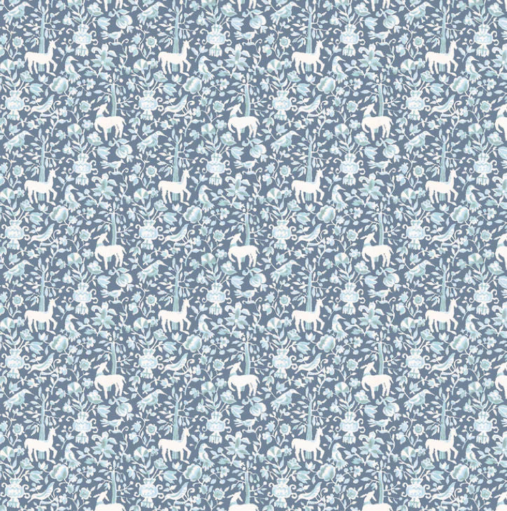 Mon Seul Desir - In Dusty Blues - Wallpaper