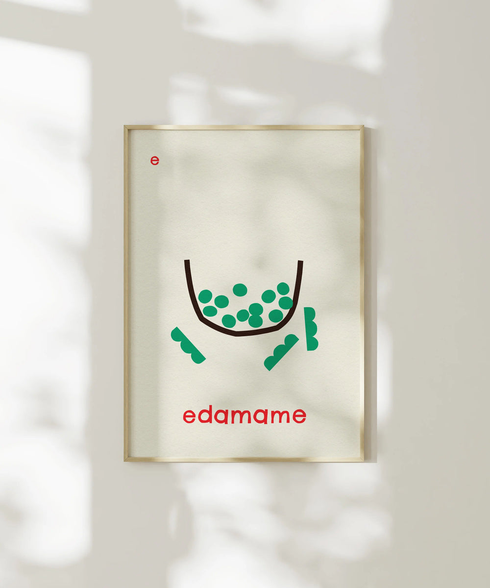 E for Edamame Print