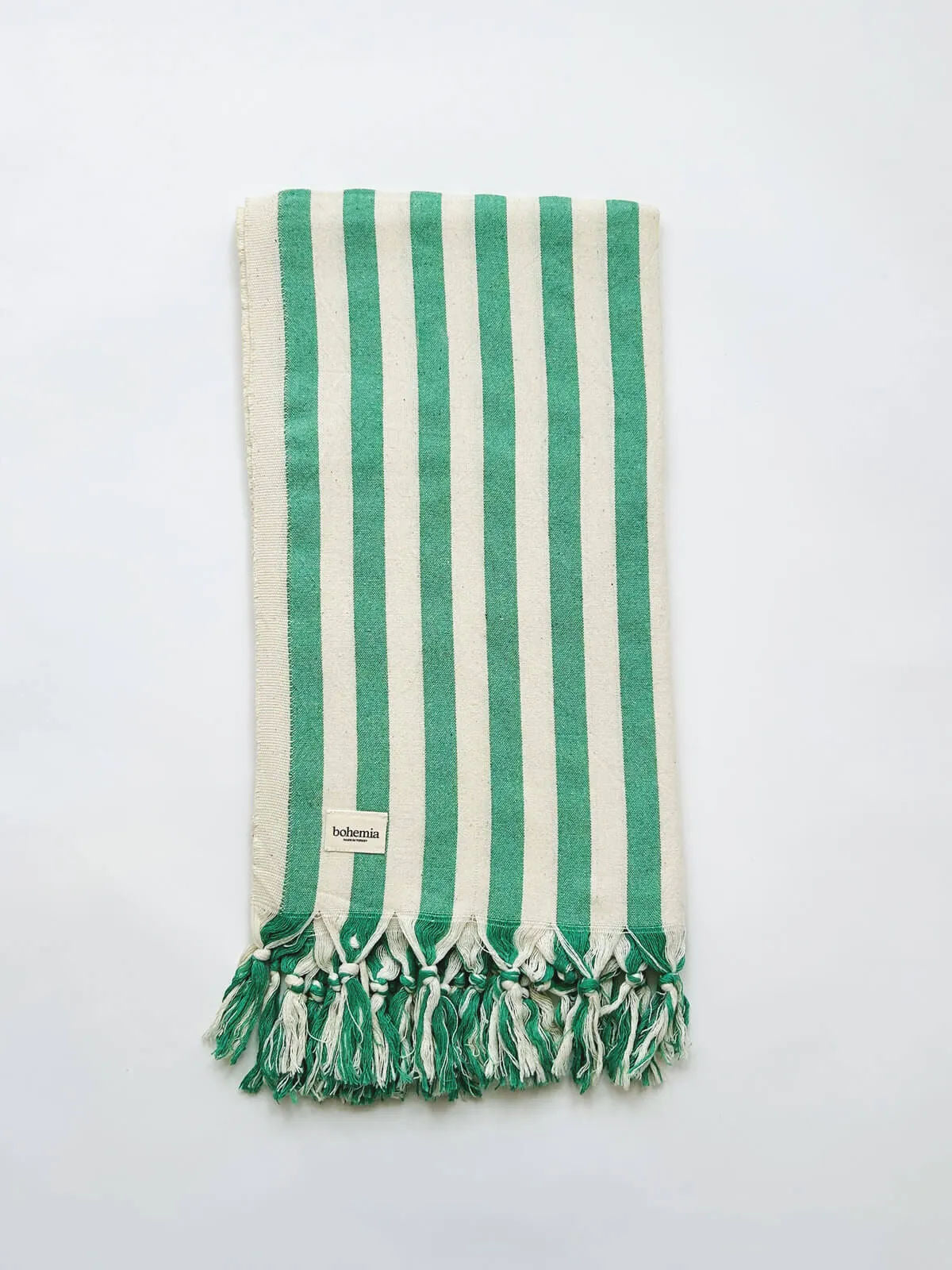 Brighton Stripe Hammam Towel - Green