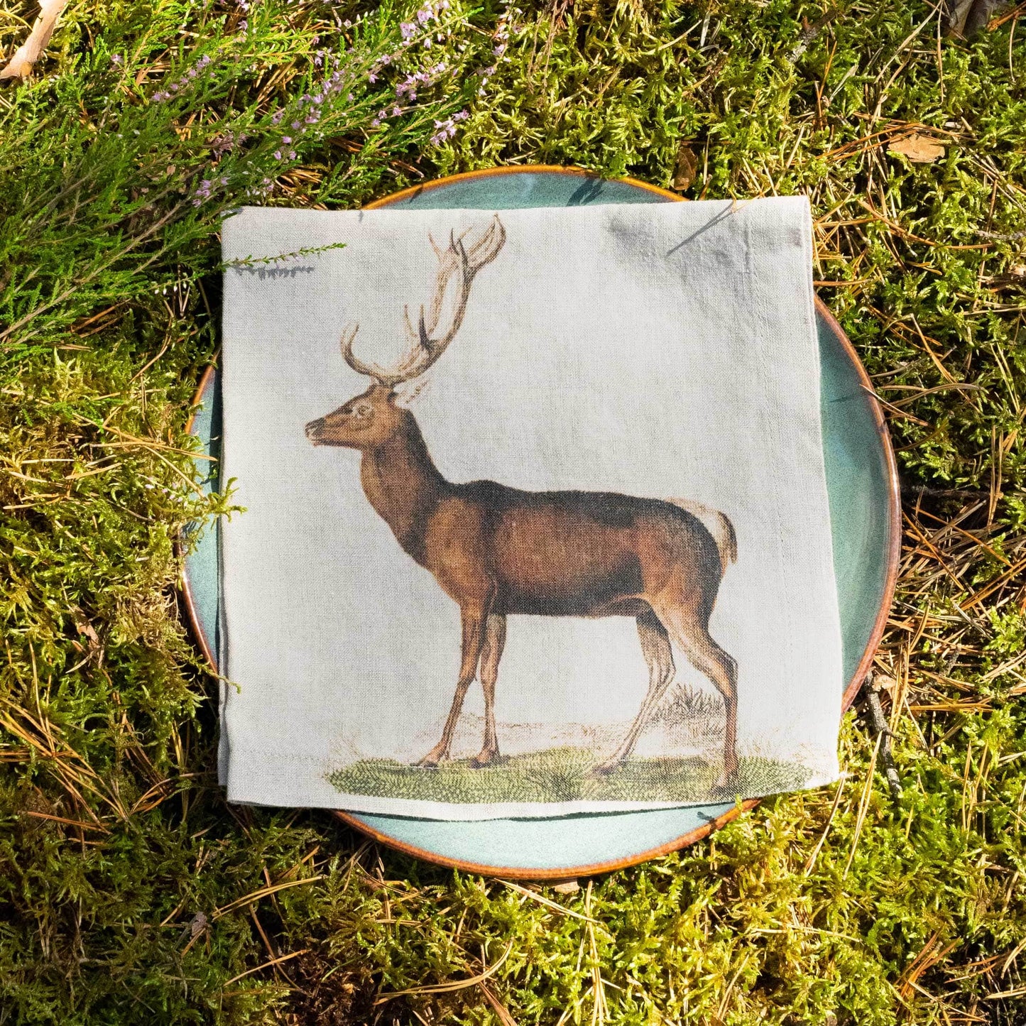 Linen Napkins WILD ANIMALS Set of 6