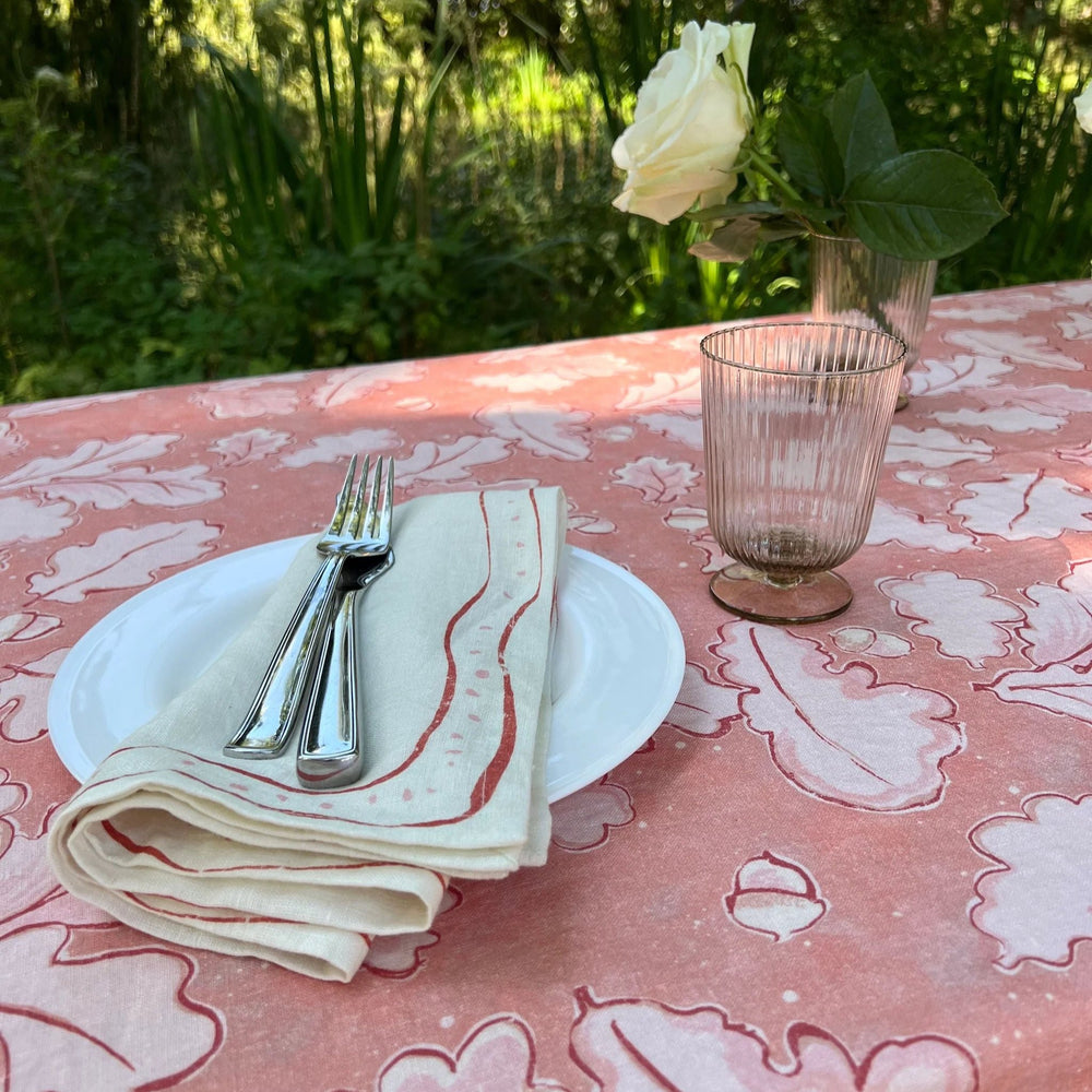 Grace Tablecloth - Pink Linen