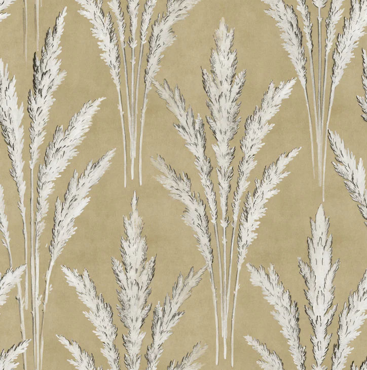 Pampas - In Gold - Wallpaper