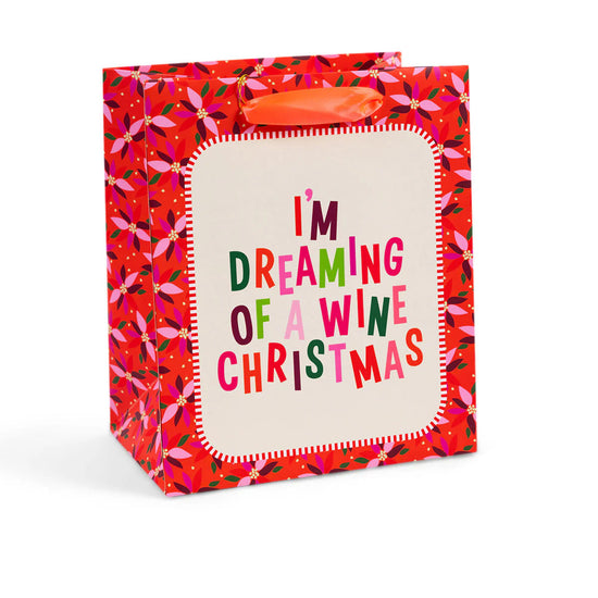 Gift Bag - Wine Christmas