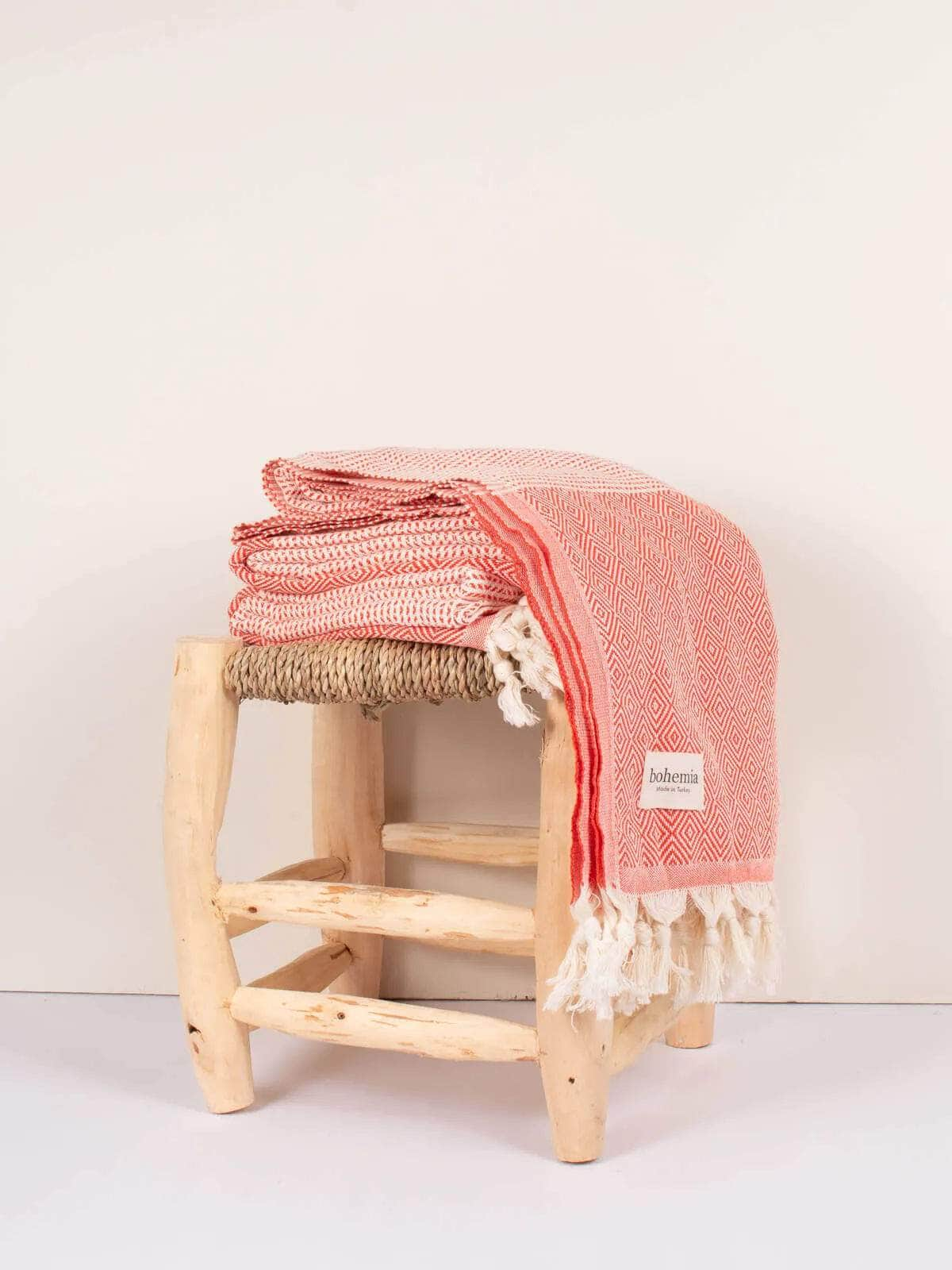 Nordic Dot Hammam Towel - Orange