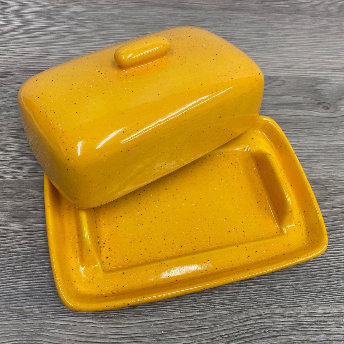 Yellow Butter Dish