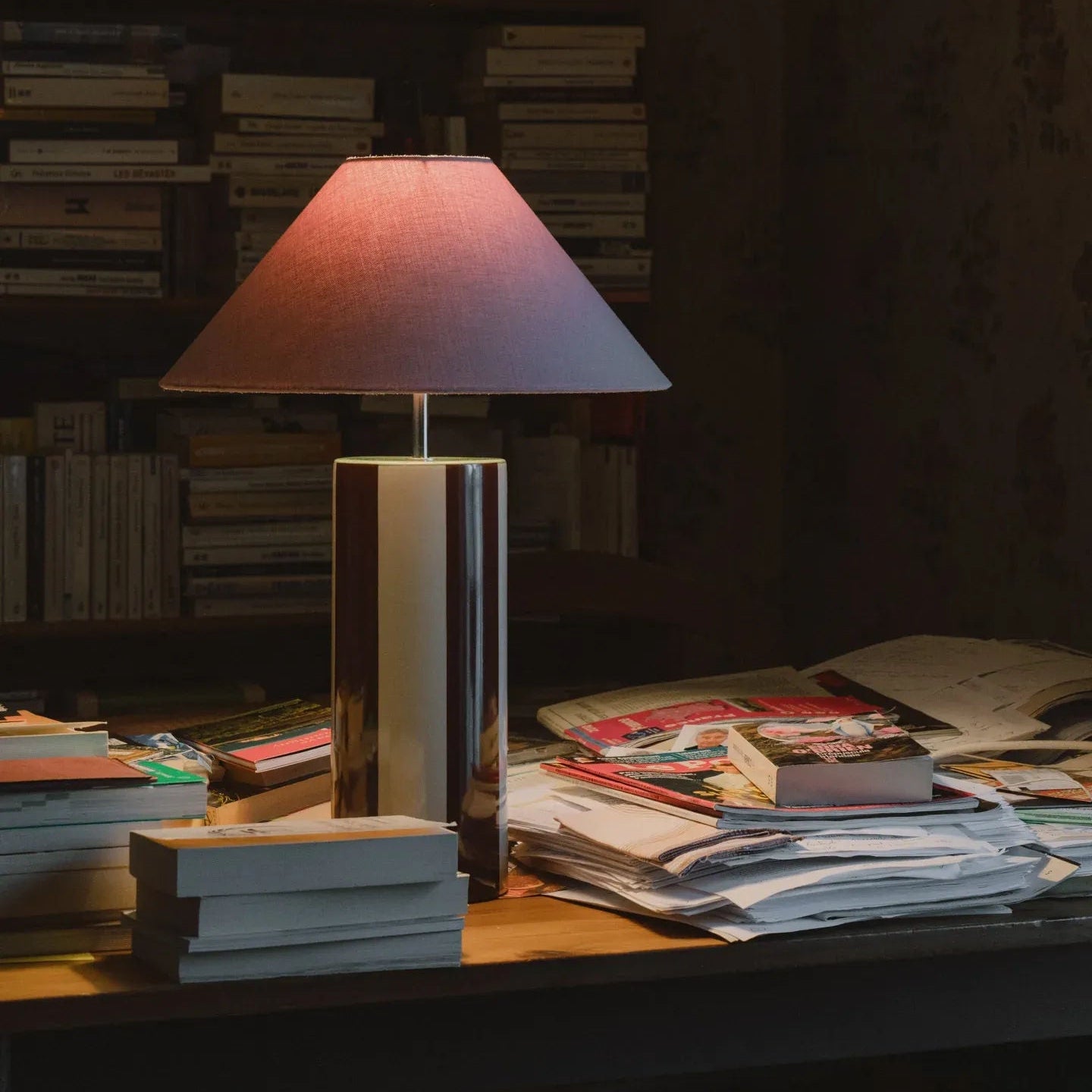 Lilac Cotton Conical Lampshade