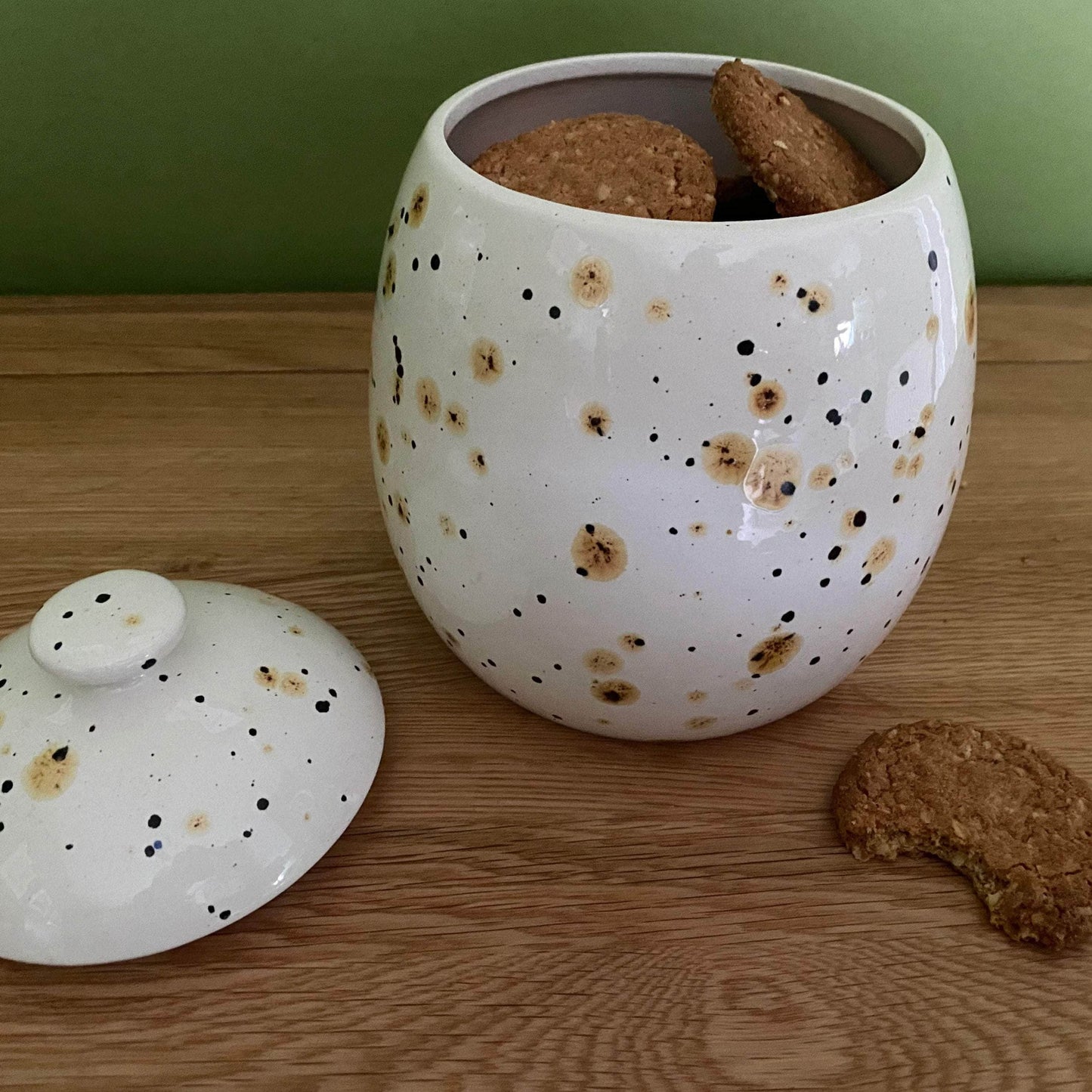 Cookie/Biscuit Jar Canister Confetti Glaze