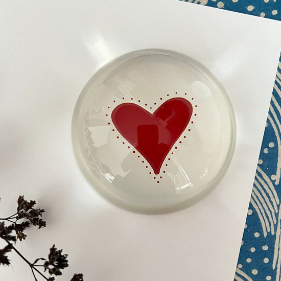 Decoupage Paperweight, Heart