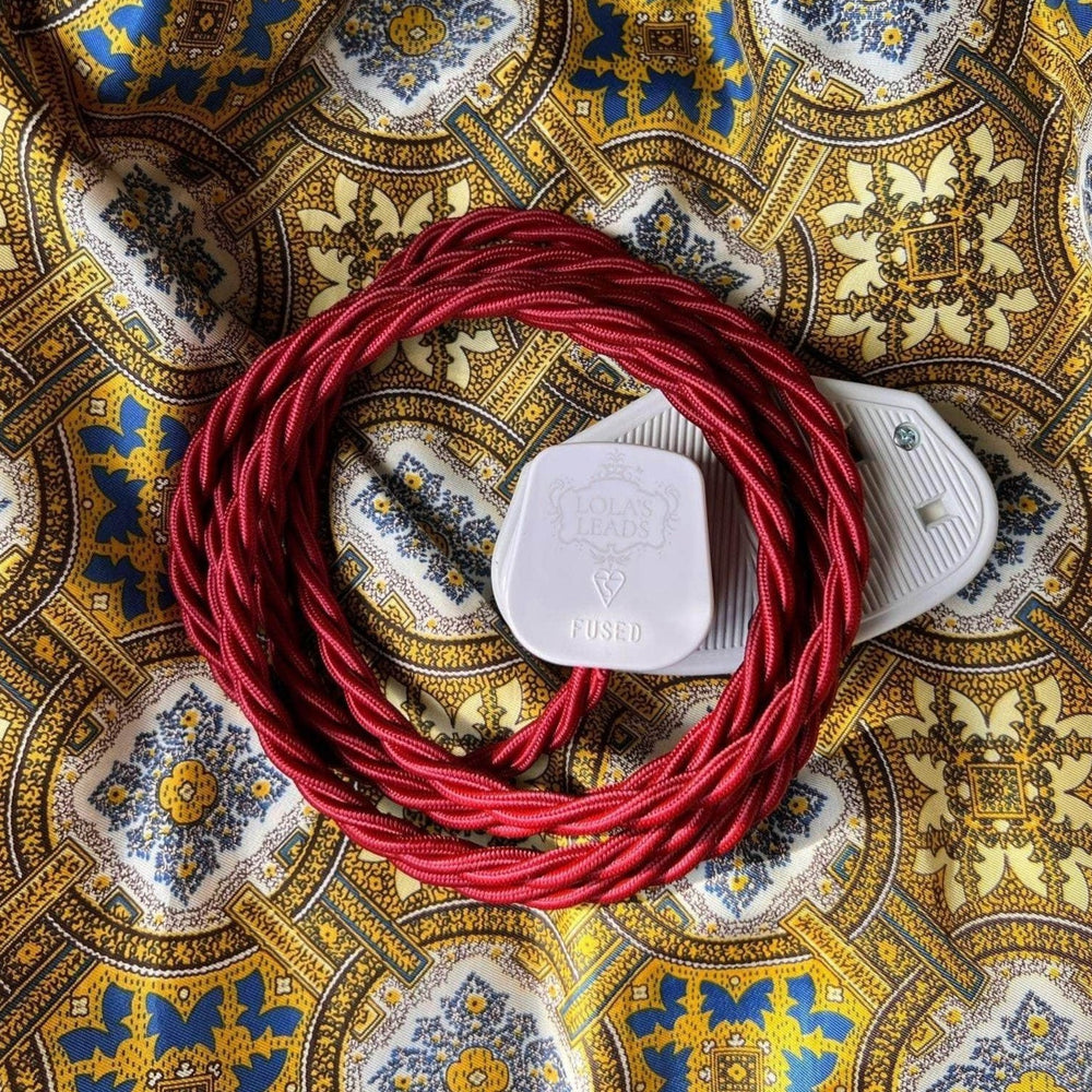 Fabric Extension Cable in Garnet