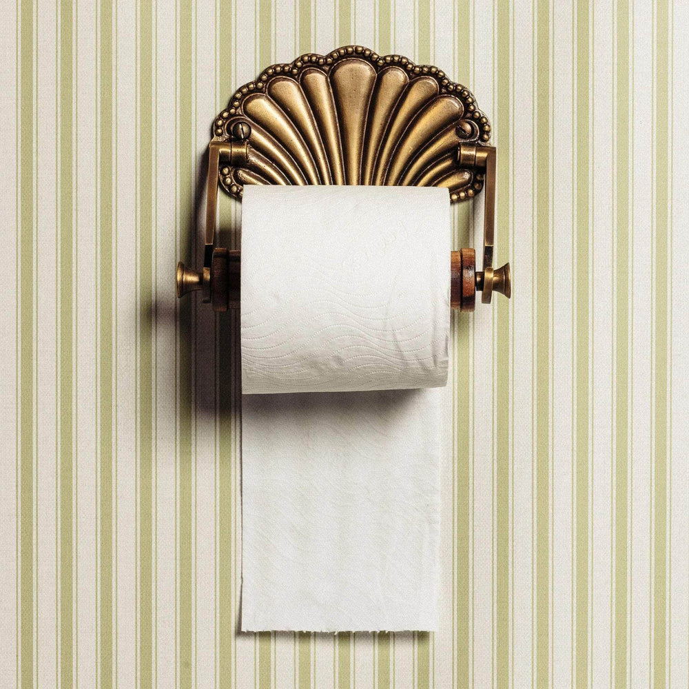 Shell Brass Loo Roll Holder (Antique)