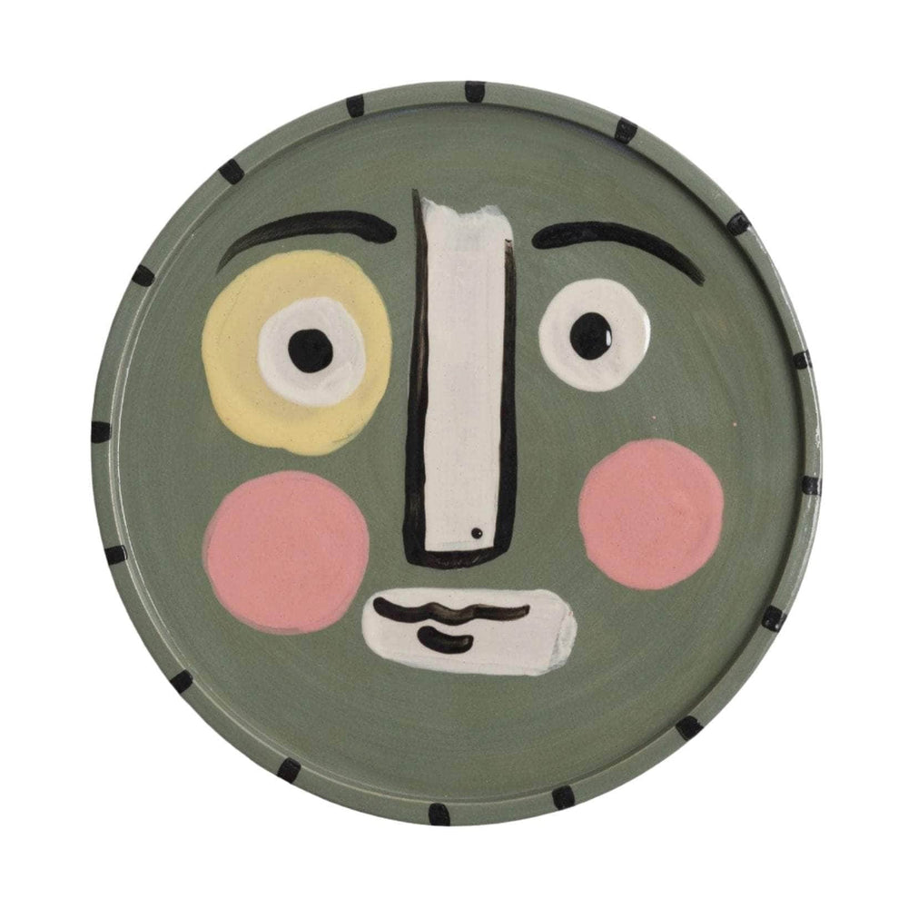 Isolation Face Plate Sage Green 24cm