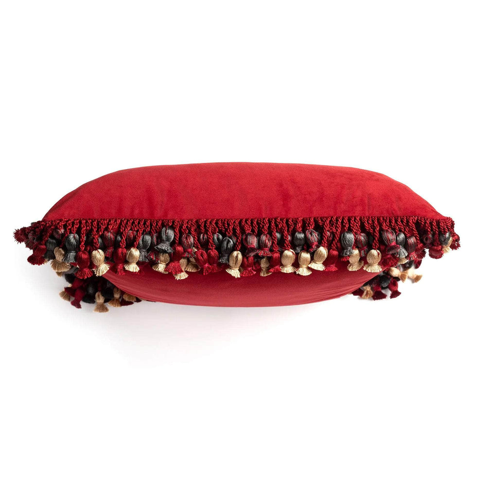 Carmine Velvet Cushion