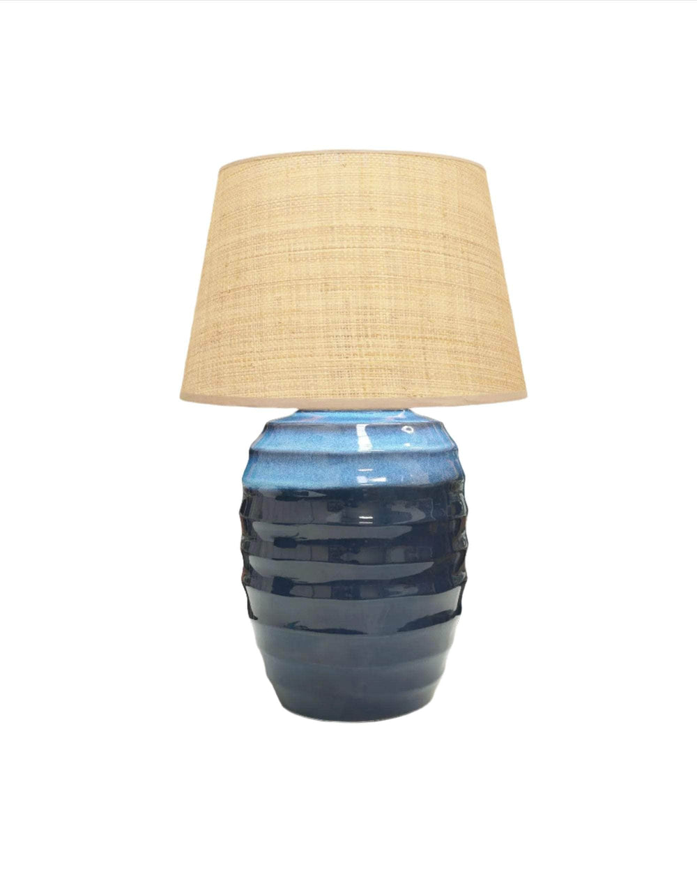 Beehive Ceramic Lamp - Blue