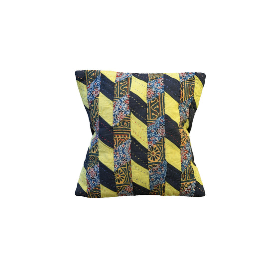 Mini Patchwork Cushion Cover | Green